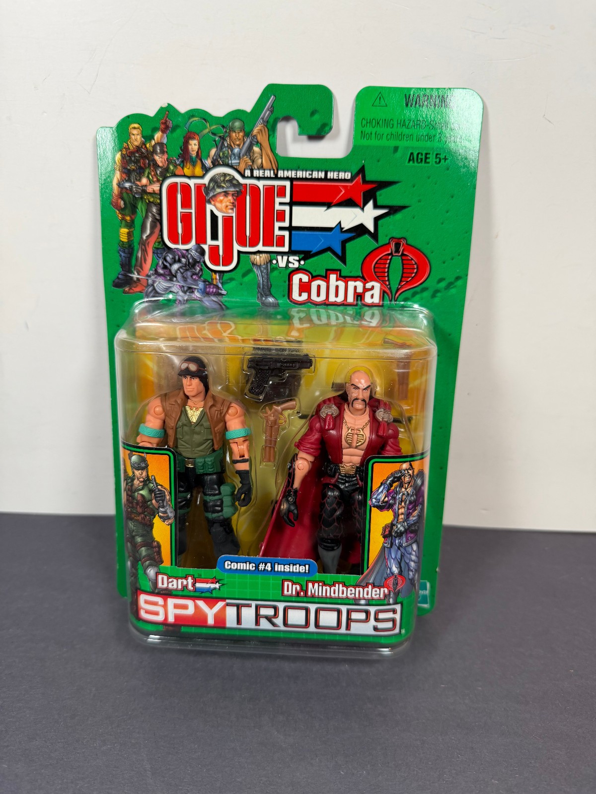 GI Joe vs Cobra Spy Troops DART DR MINDBENDER 3.75&Prime; Action Figure 2 Pack