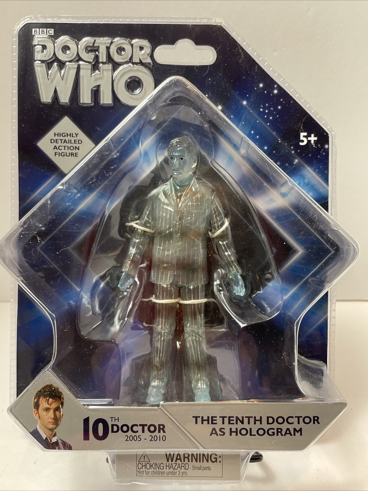 Doctor Who The Tenth Doctor as Hologram Action Figure BBC New Sealed Poseable