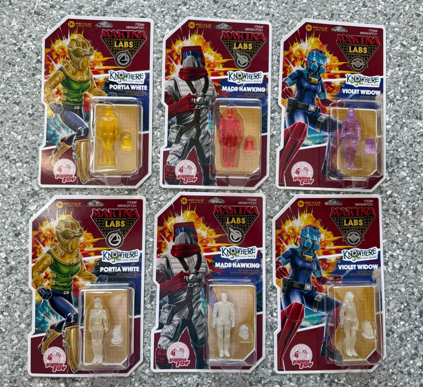 MASK NYCC 2025 Exclusive MAKINA Set of 6 Split Seconds GITD Knowhere Toys MOSC
