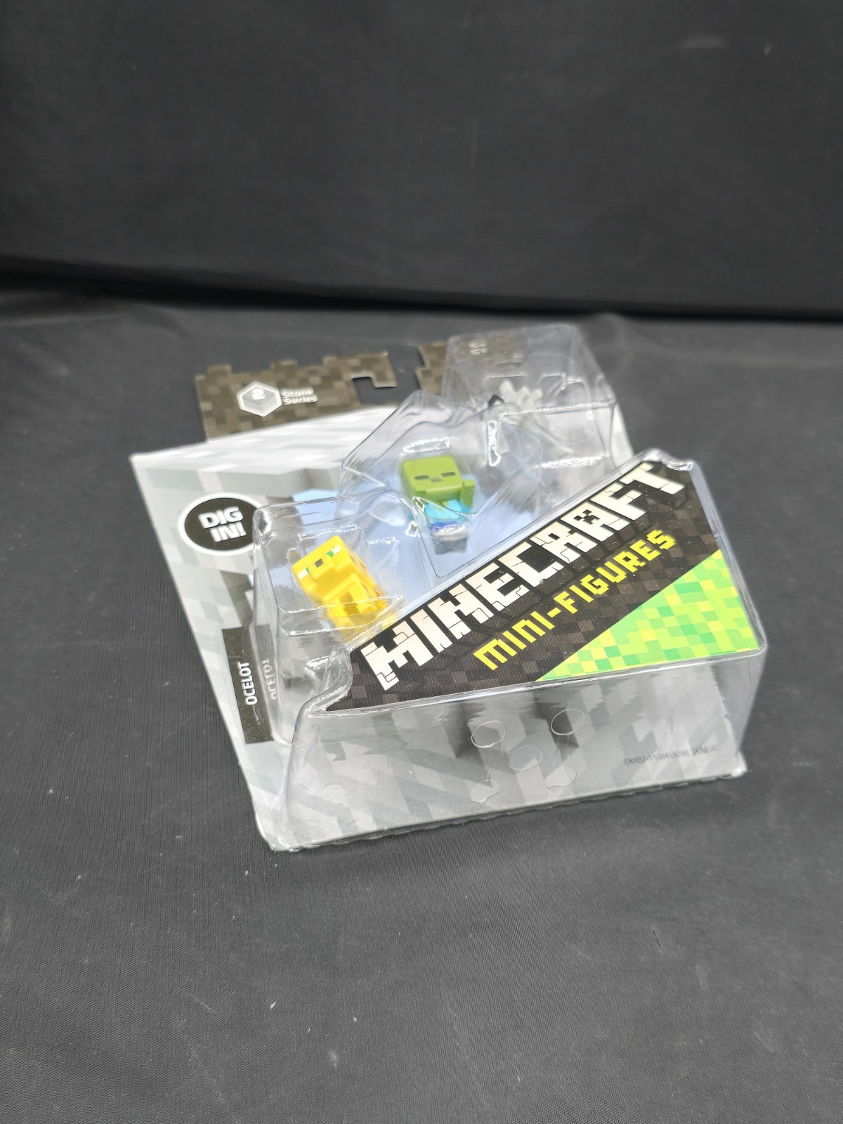Minecraft Mini Figures Series 2 Stone Set Lot Of 4 Box 3-Pack BRAND NEW SEALED