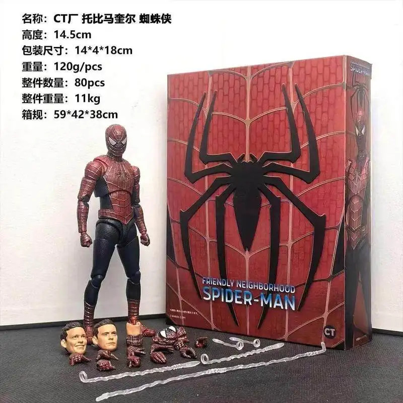14cm Articulated Red Blue Hero Action Figure PVC Collectible Model Doll Toy Gift