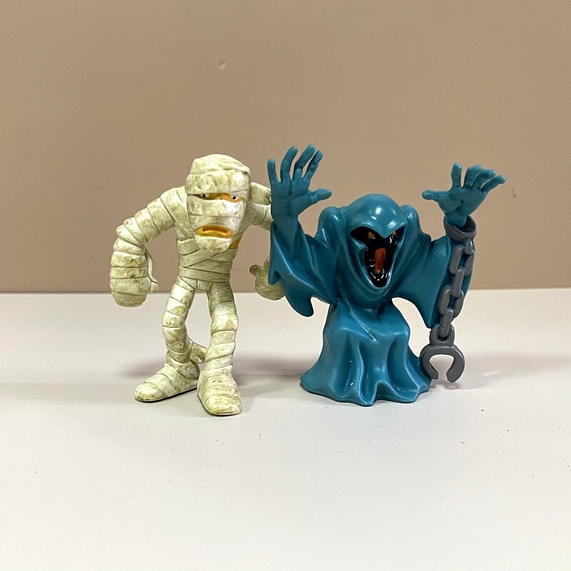 2pcs Scooby Doo Mystery Mates Mummy Phantom Ghost Villains 2.5 » Figures Toys