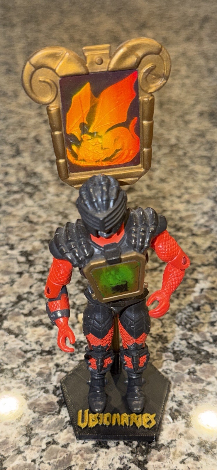 Hasbro Visionaries Figure Display Stand With Logo. Figure Not Included
