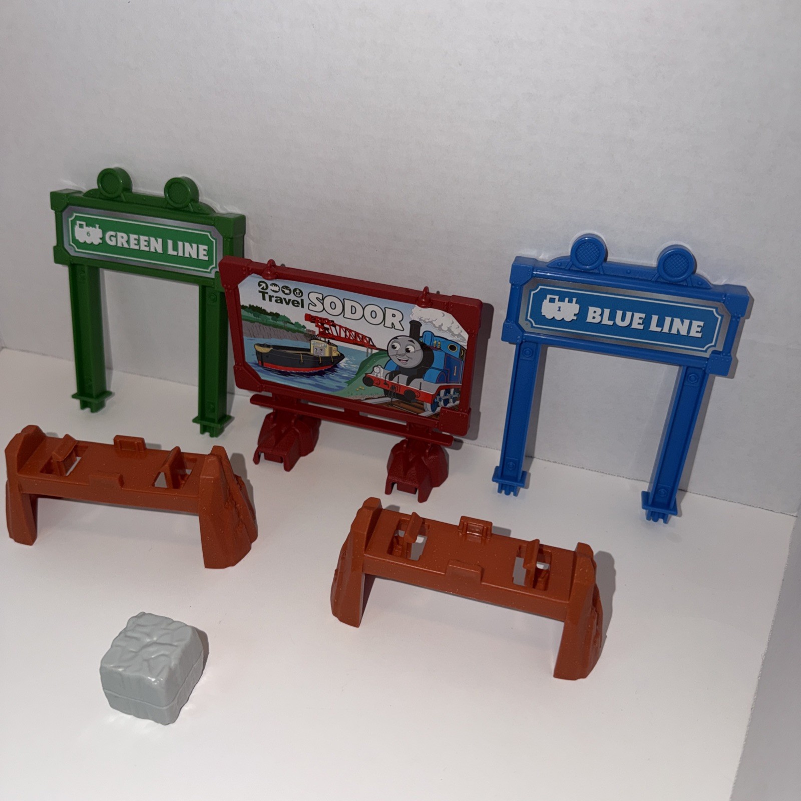 Talking Thomas and Percy Train Track Set Replacement Sign and Landscape Lot of 6