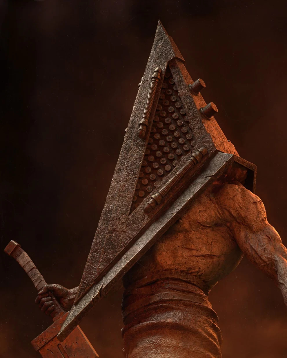 Pyramid Head – Silent Hill Inspired Figure | Statue,Sci-Fi Fantasy ,handmade
