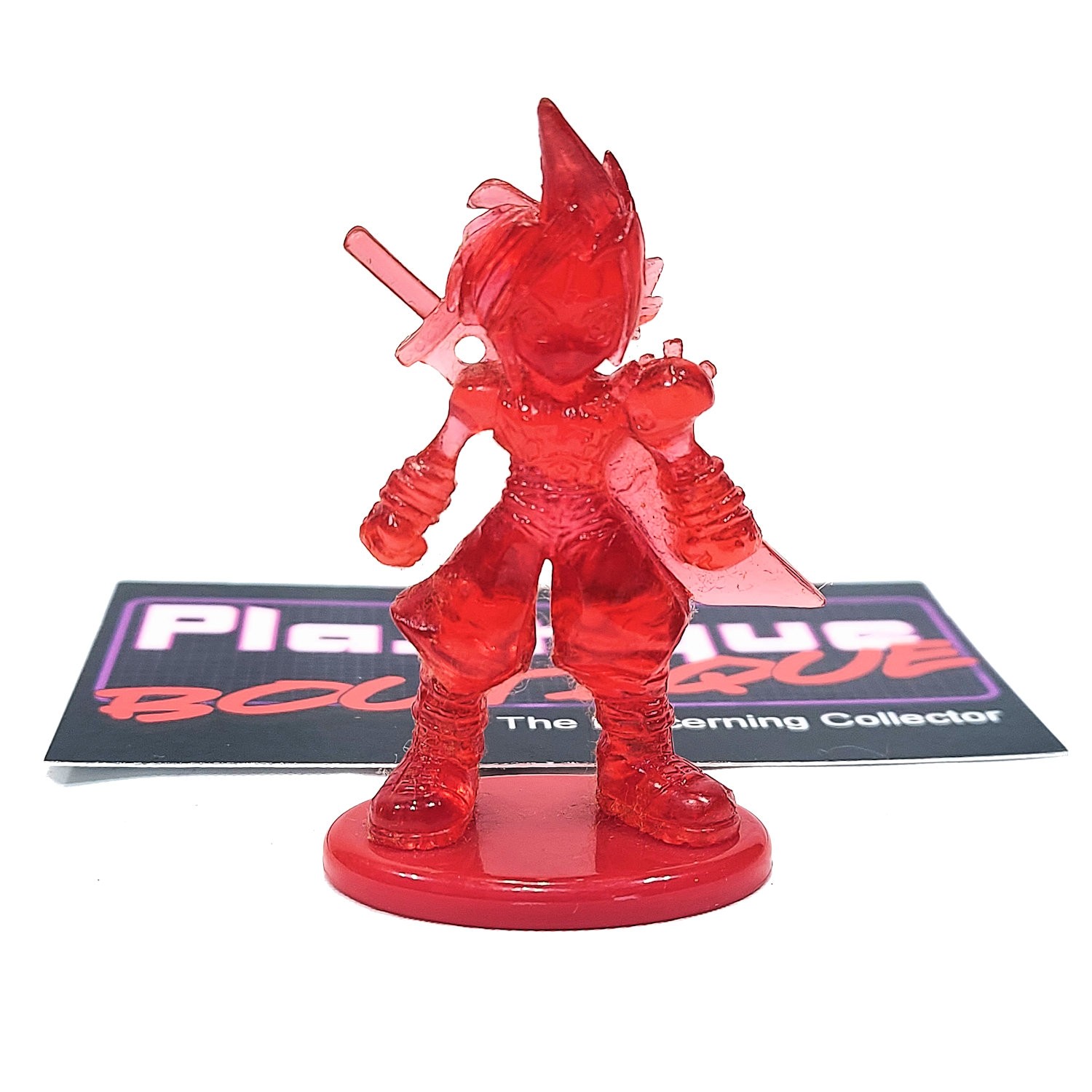 Final Fantasy VII Cloud Strife Coca-Cola Mini Figure RED CRYSTAL SQUARE FF7