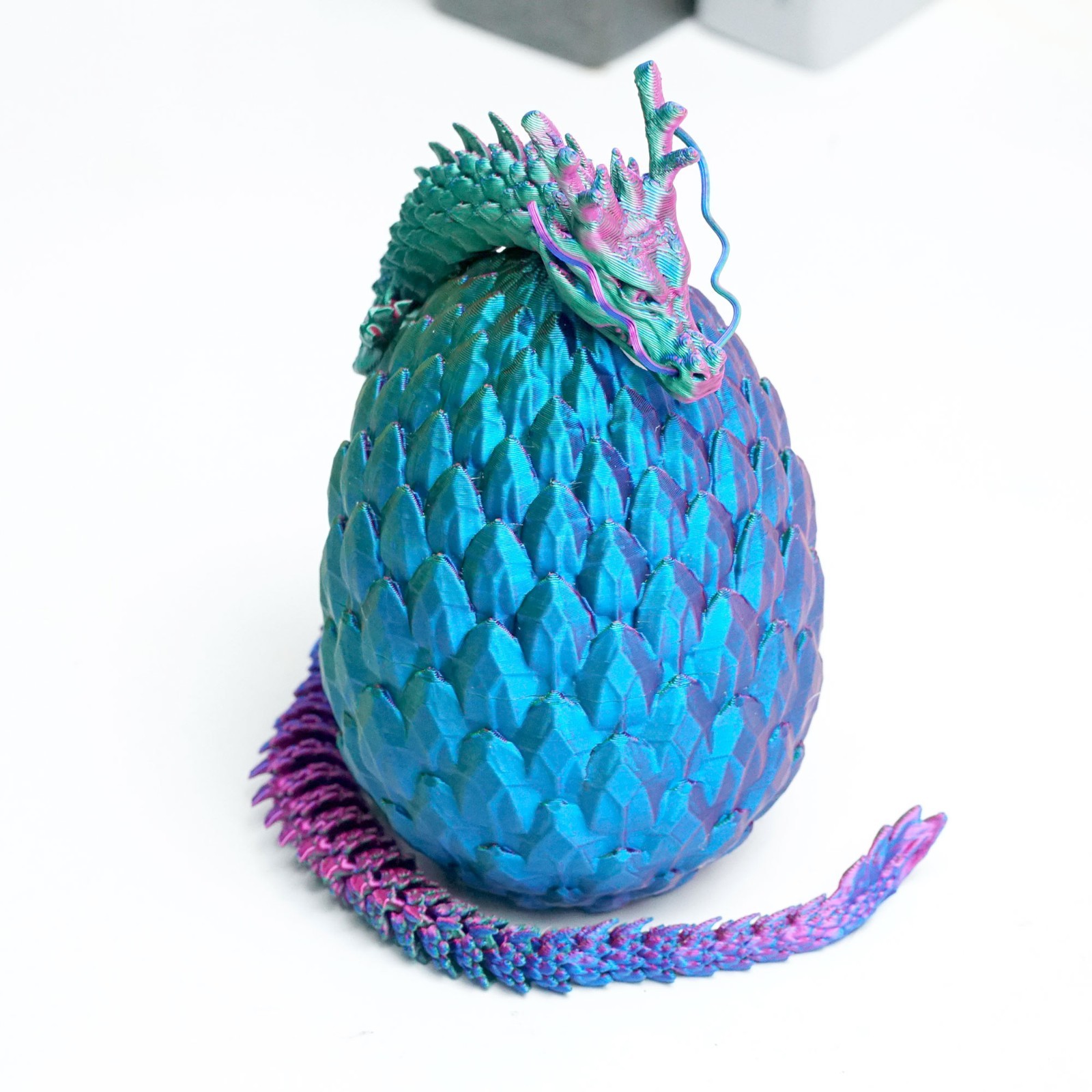 3D Printed Gemstone Dragon Egg Model,Articulated Animals figure,Toys Home Decor