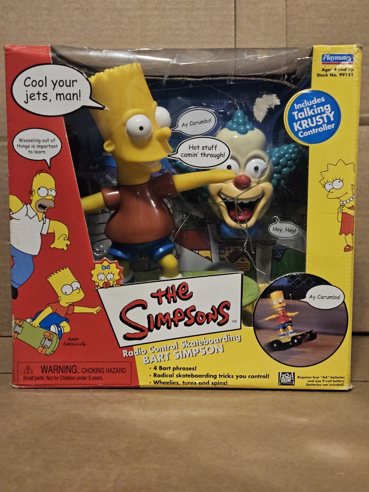 The Simpson&rsquo;s Playmates « Radio Control Skateboarding Bart Simpson » Used SD