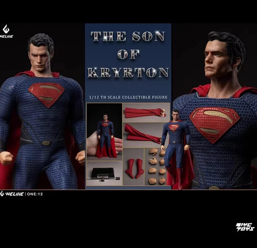 WELIKE TOYS 1/12 Son of Krypton Superman Fabric Outfit Action Figure In Stock