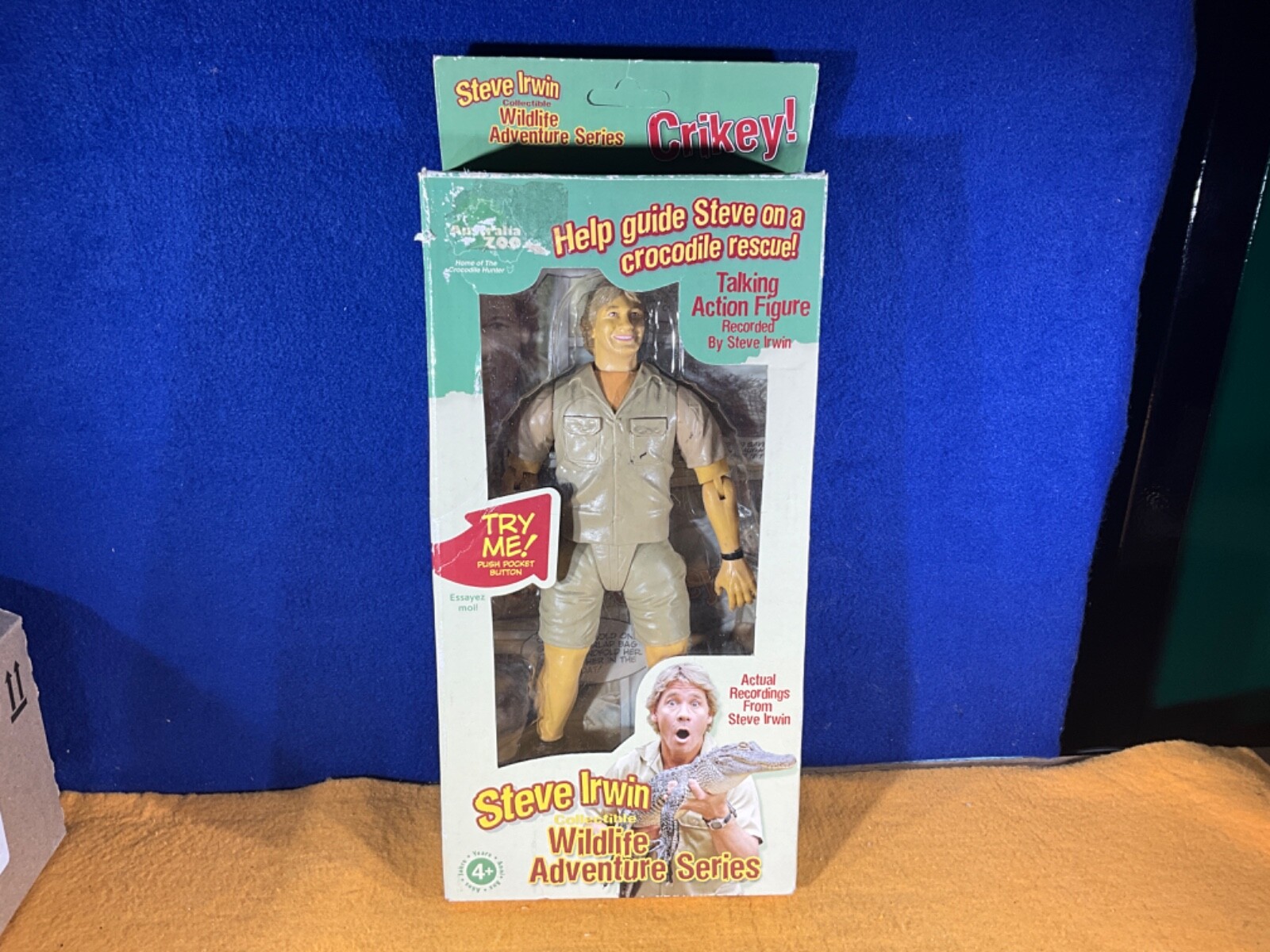 O11-11 STEVE IRWIN TALKING ACTION FIGURE – AUSTRALIA ZOO 2005 – CROCODILE HUNTER