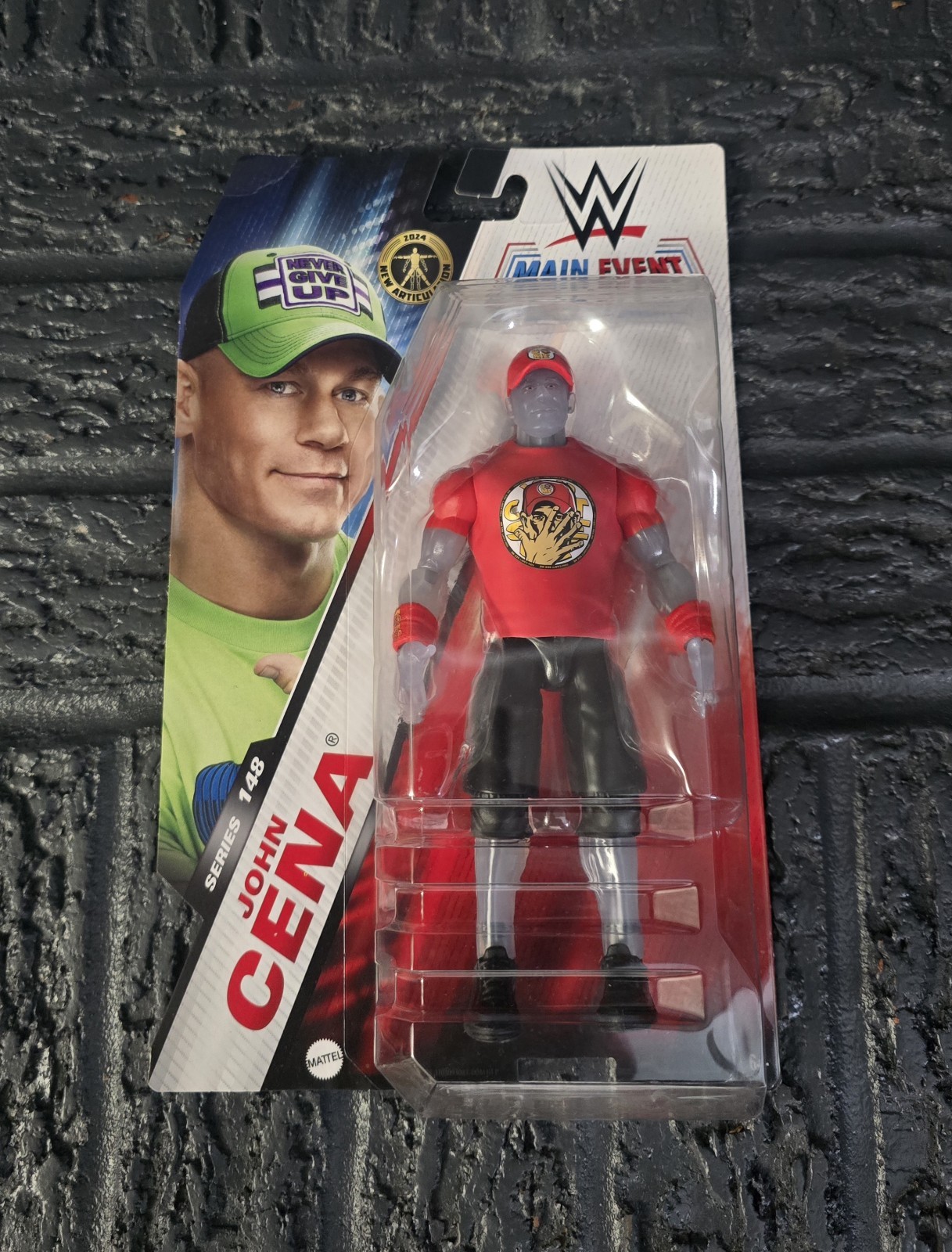 WWE Main Event Series 148 John Cena Translucent Chase Invisible with red shirt