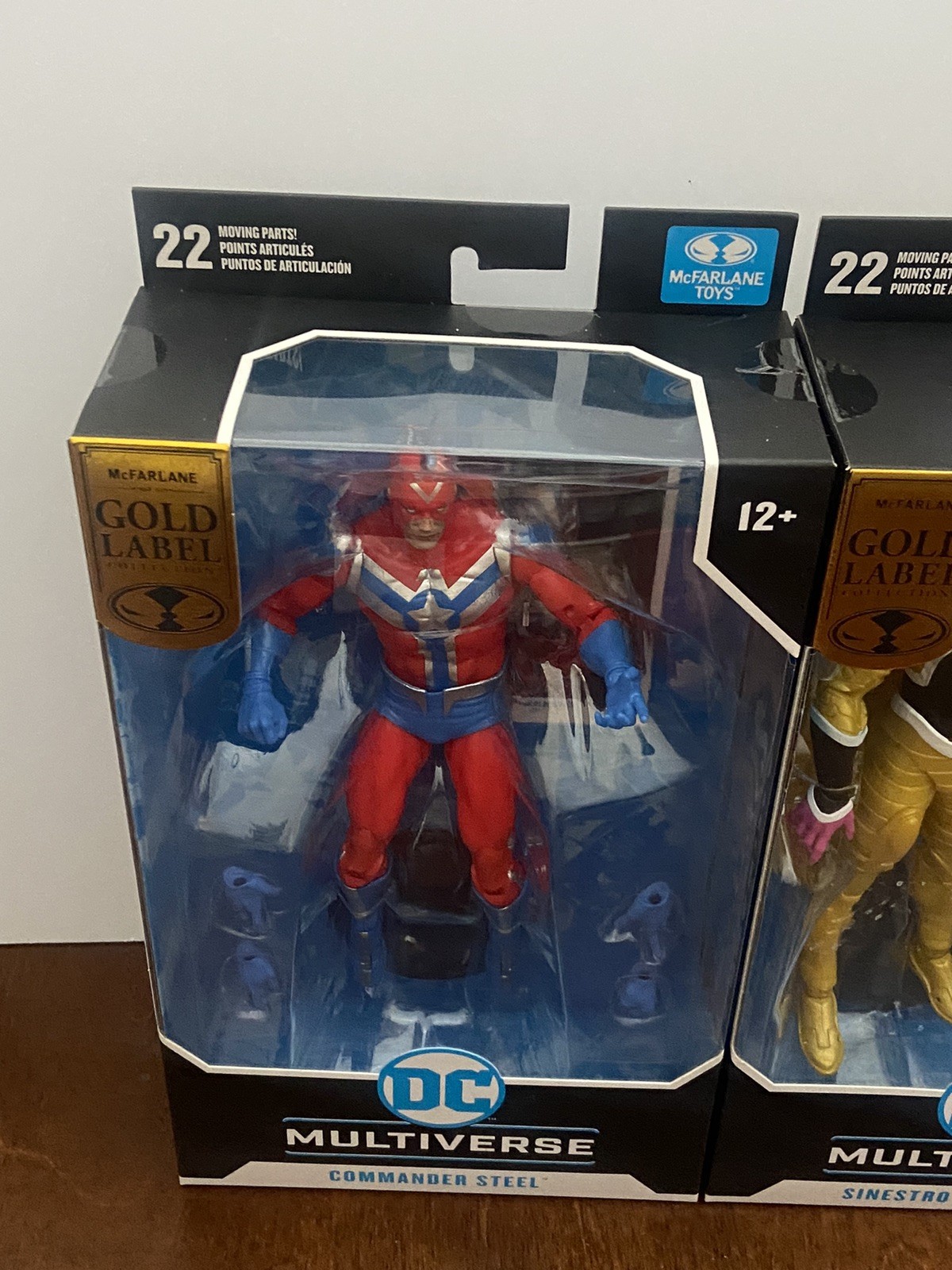 DC Multiverse JSA Gold Label Collection COMMANDER STEEL / SINESTRO / Mcfarlane