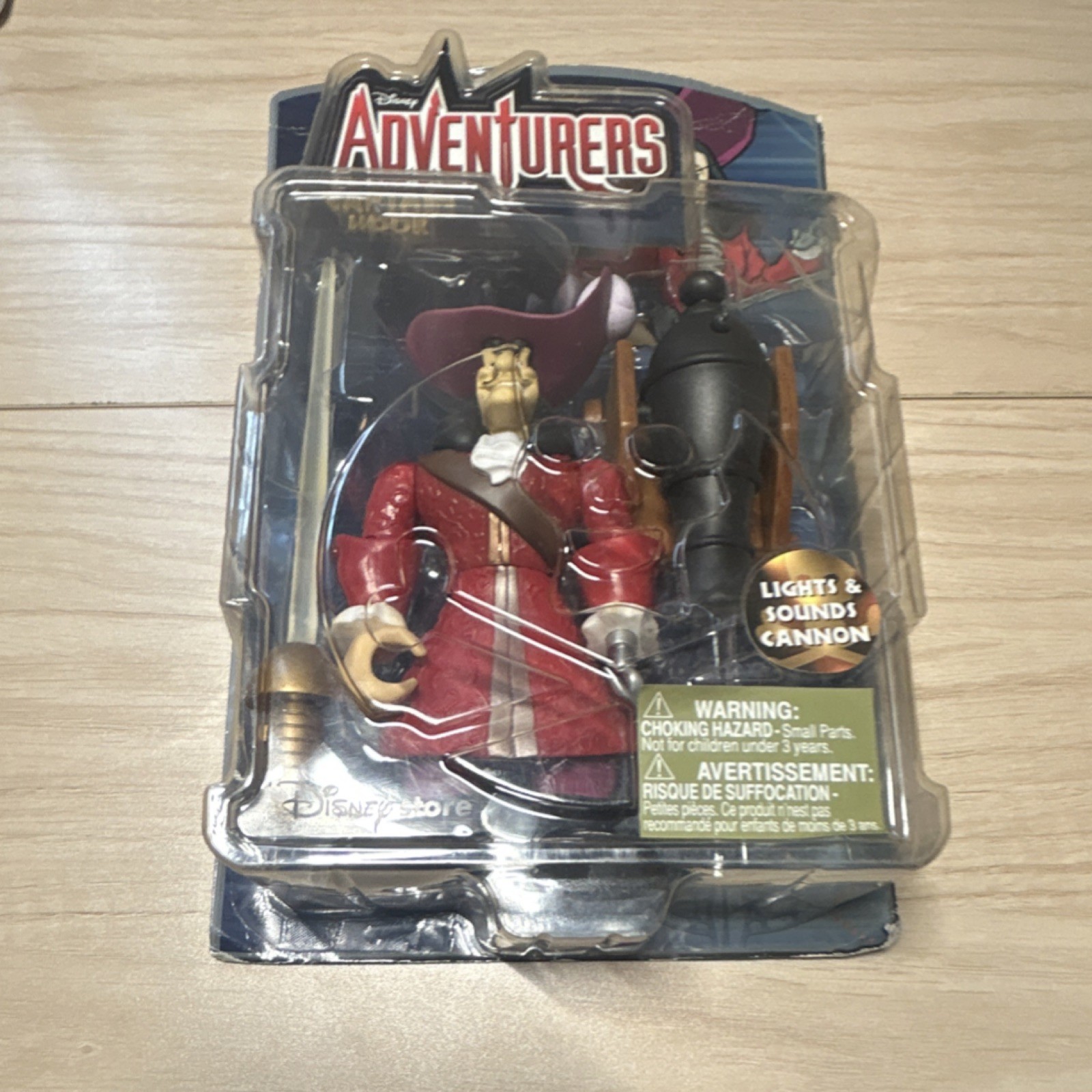 Disney Captain Hook Adventurers Action Figure Lights Up Sound Cannon Sword