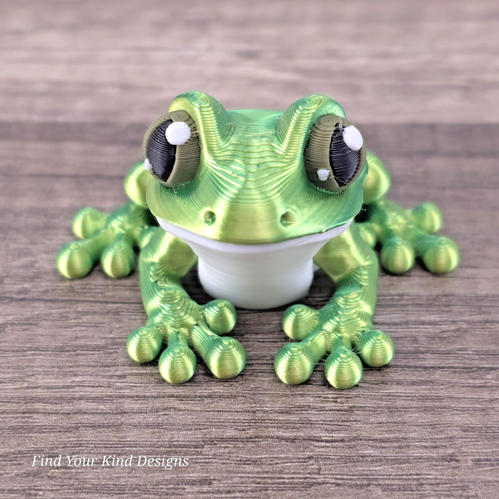 Mini Frog 3D Articulated Flexi Fidget Toy- Stocking Stuffer Gift- Desk Pet