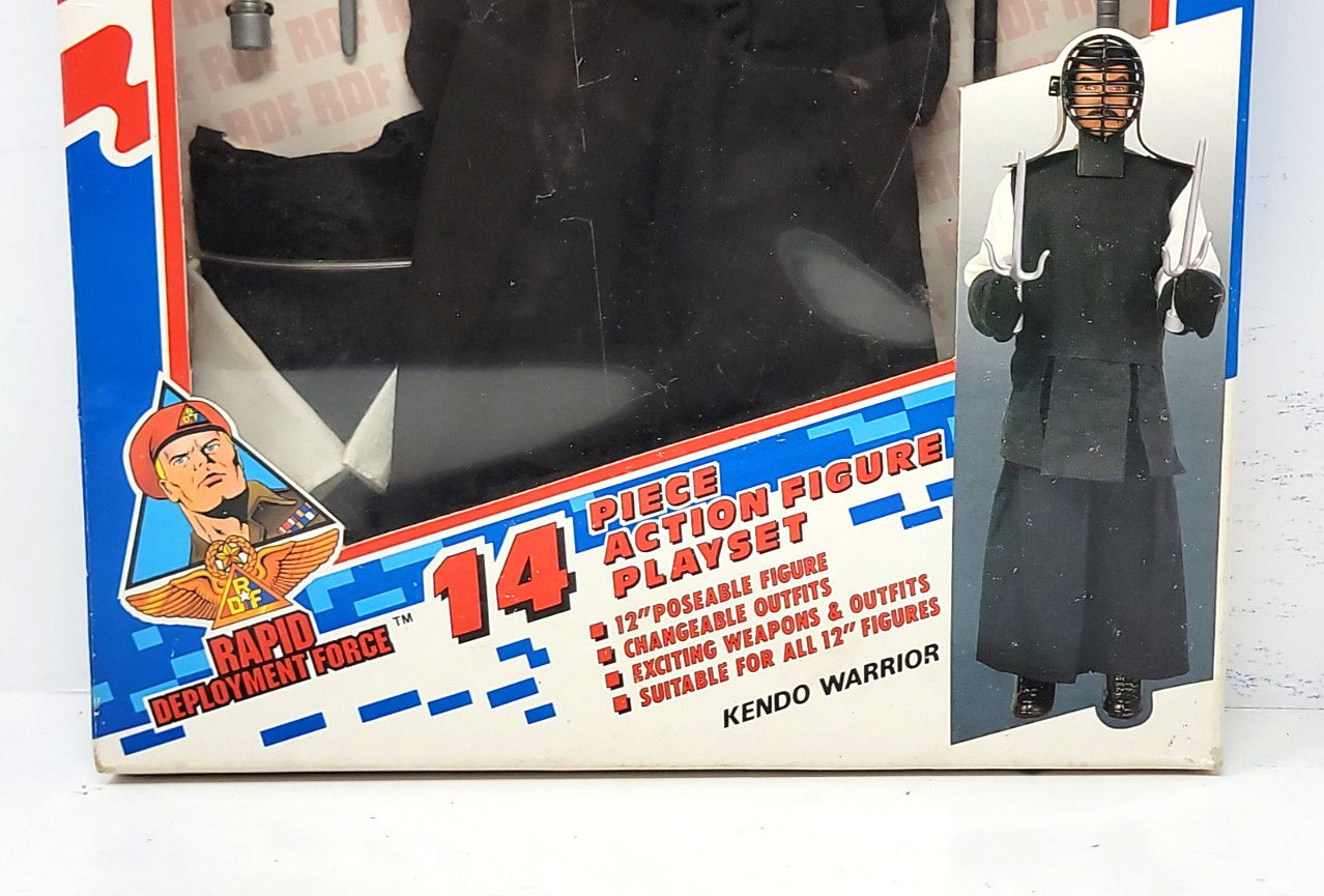 Rapid Deployment Force Kendo Warrior 12&Prime; Action Figure Play Set 1994 (Old Stock)