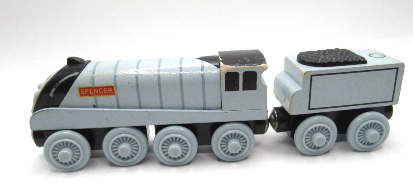 Thomas and Friends 2003 Spenser w Tender 4 Wooden Train Locomotive