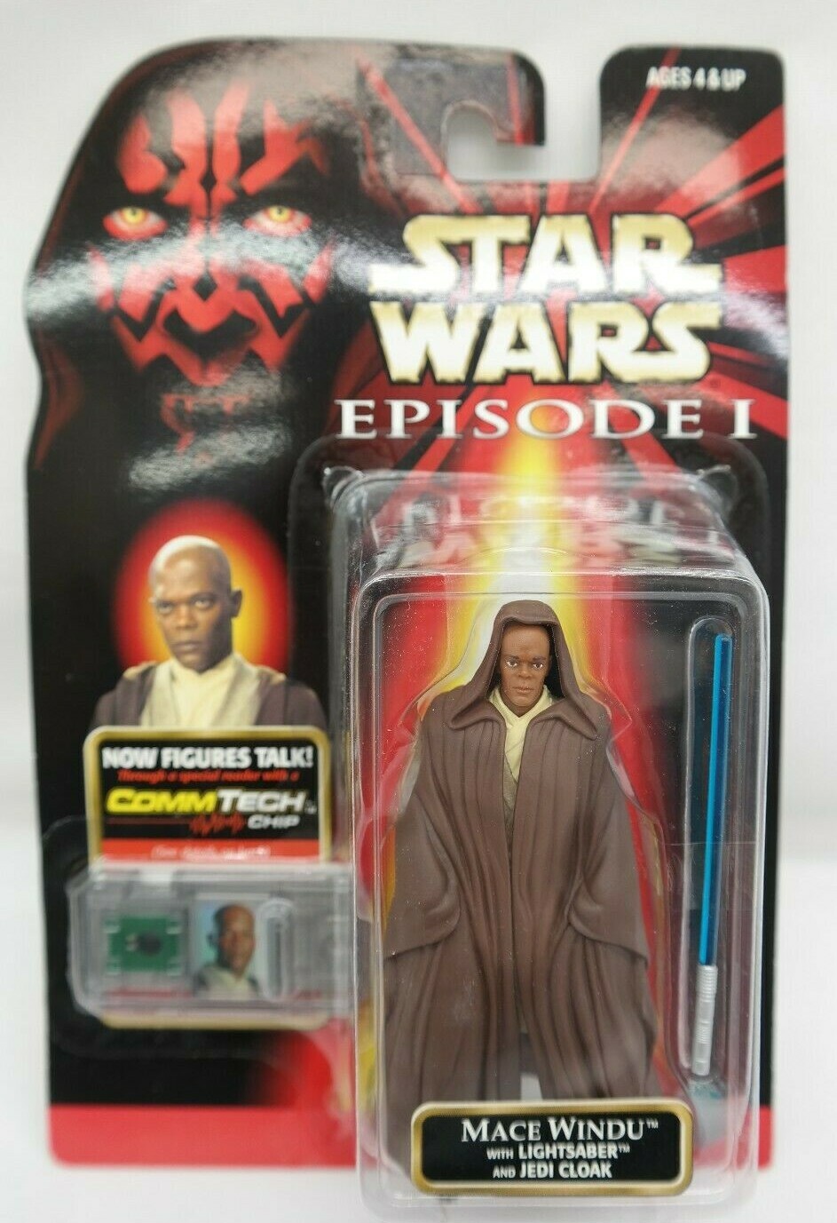Star Wars Episode 1 Mace Windu No Choking Hazard Warning Variation TY
