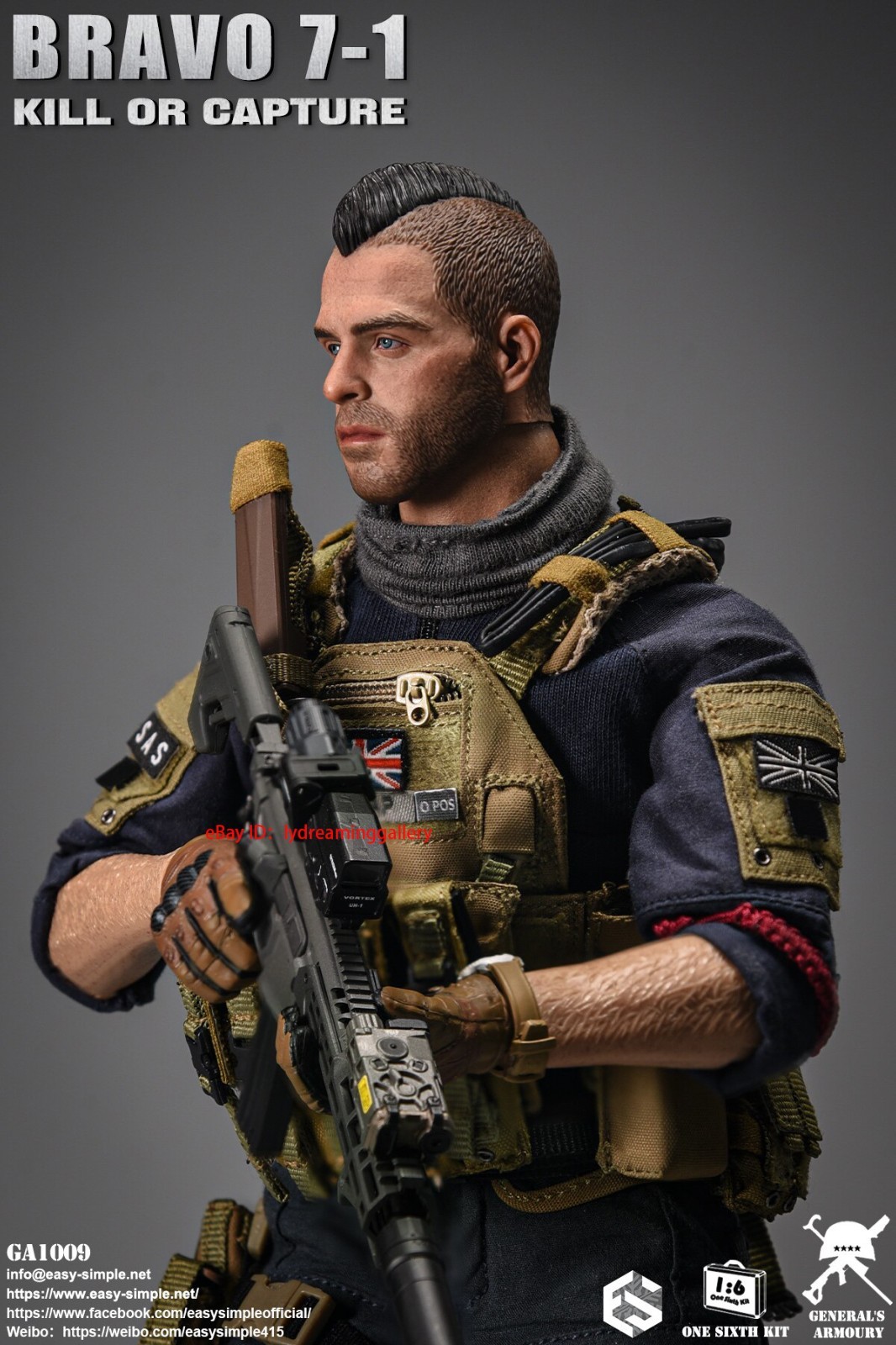 EASY&SIMPLE GA1009 BRAVO 7-1 KILL OR CAPTURE 1/6 Limited Edition Action Figure