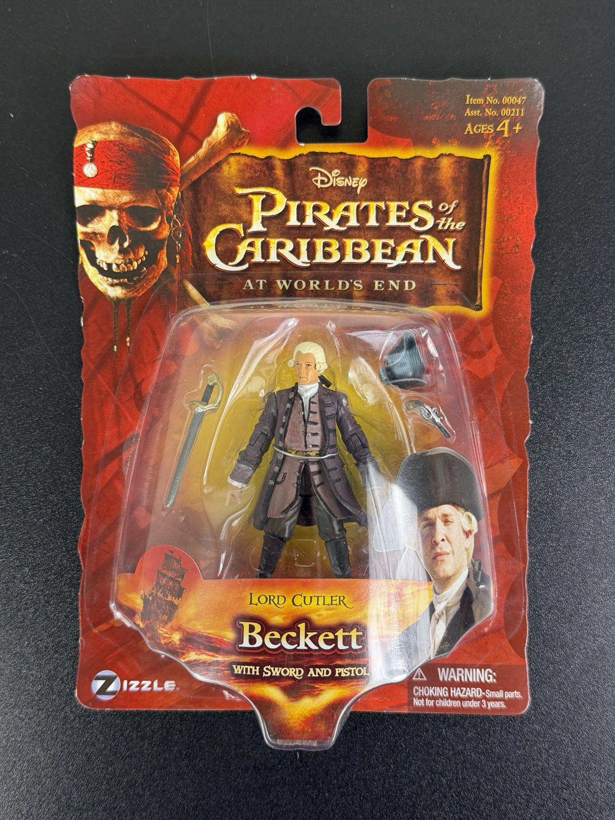 Lord Cutler Beckett Pirates of the Caribbean Zizzle Figure – NEW NIB NOS
