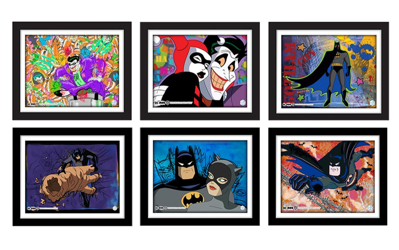 Batman Animation Cel Artist Edition w/ Cert. of Authenticy Series 1 Set of 6 NEW
