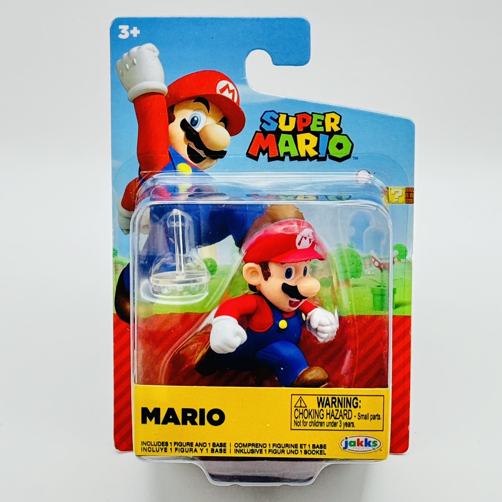 Super Mario World of Nintendo Running Mario Figure 2.5&Prime; Jakks 2021 NEW