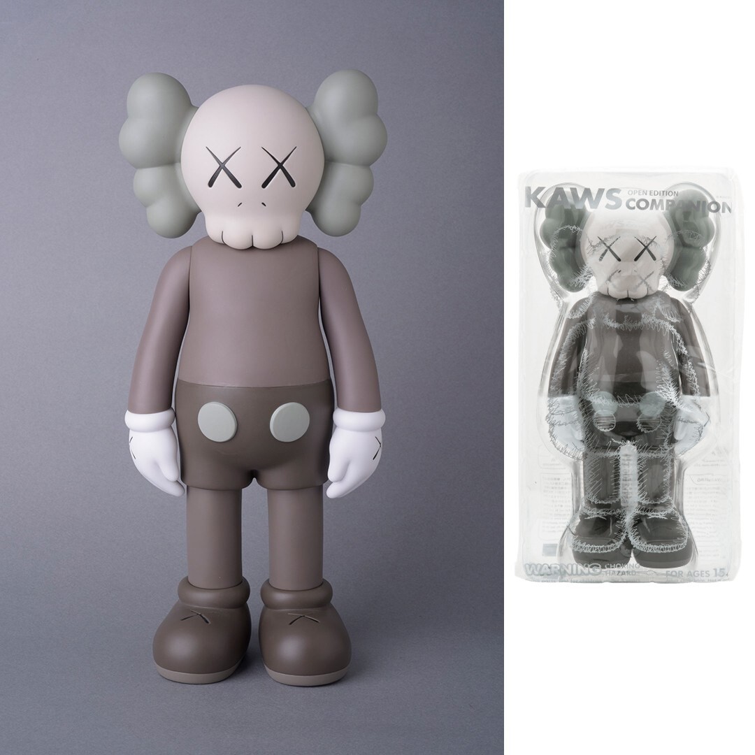KAWS COMPANION vinyl 5 YEARS LATER figure BROWN kawsone MEDICOM TOY designer 5YL