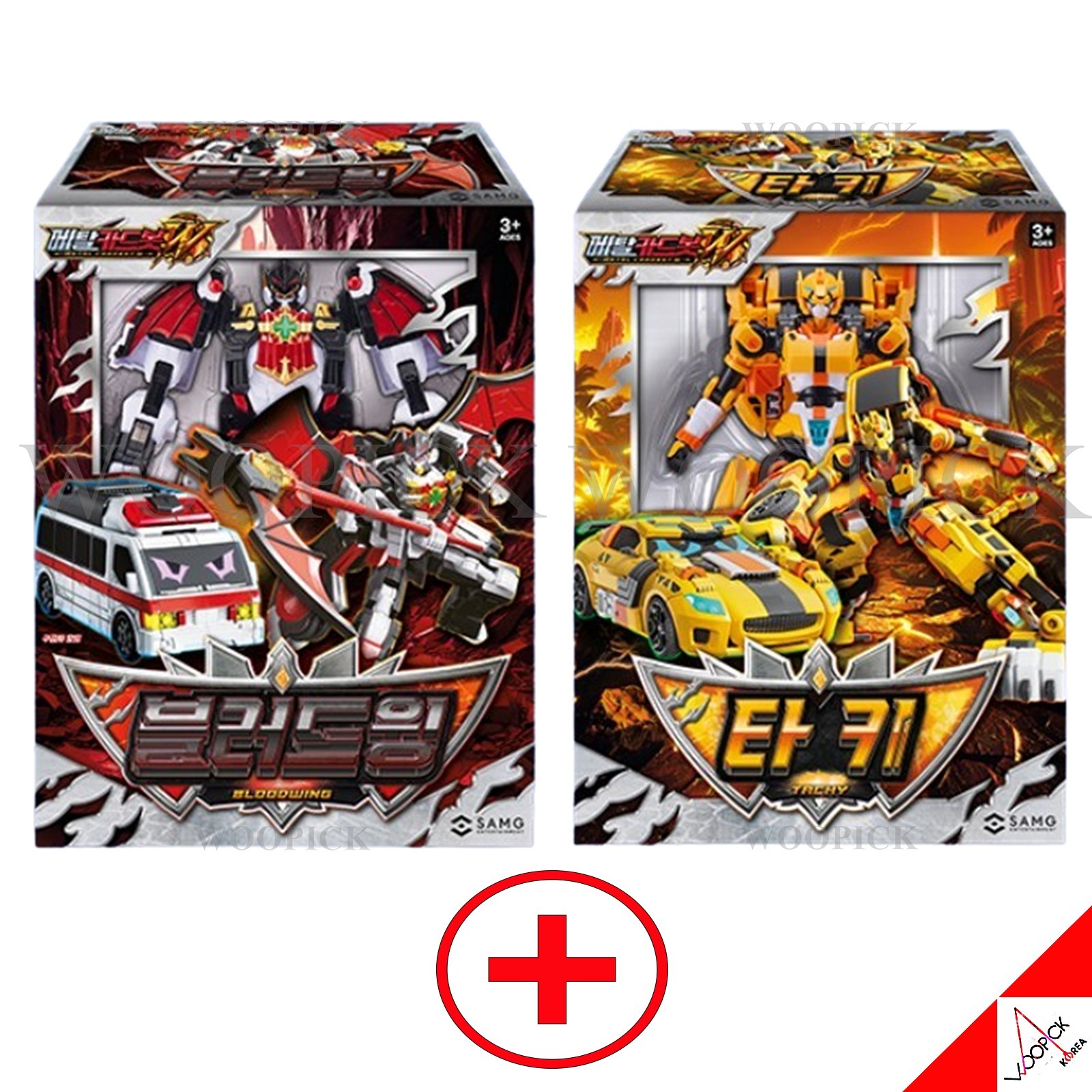Metal Cardbot W Season3 BLOODWING + TACHY Set Transformer Robot Toy 2026