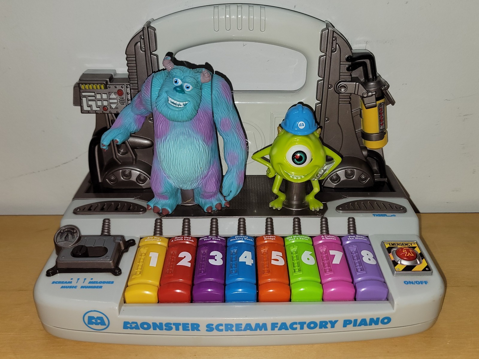 Hasbro Disney Pixar Monsters Inc. Scream Factory Piano Toy 2001 Tiger Works