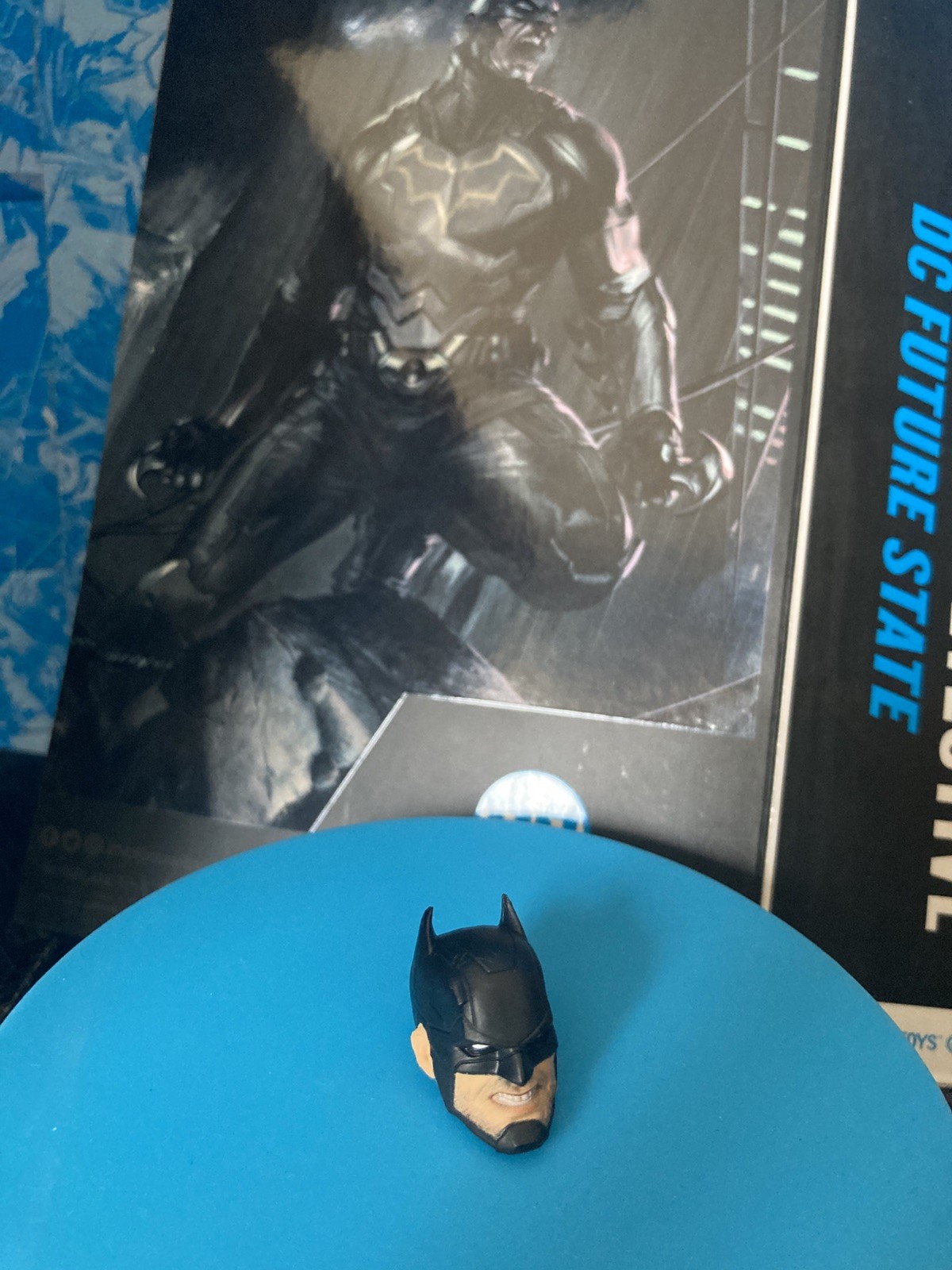 McFarlane DC BATMAN Dark Detective Head Sculpt 7&Prime; Scale Custom Fodder Part