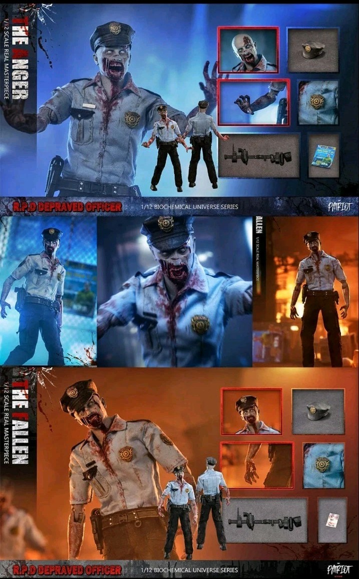 Patriot Studio R.P.D Depraved Officer Fallen/Anger 2 Figure Set « I SHIP DAILY »