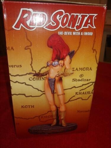 RED SONJA PORCELAIN, 7+ » DYNAMITE ENTERTAINMENT STATUE « VINTAGE » 2007 JC
