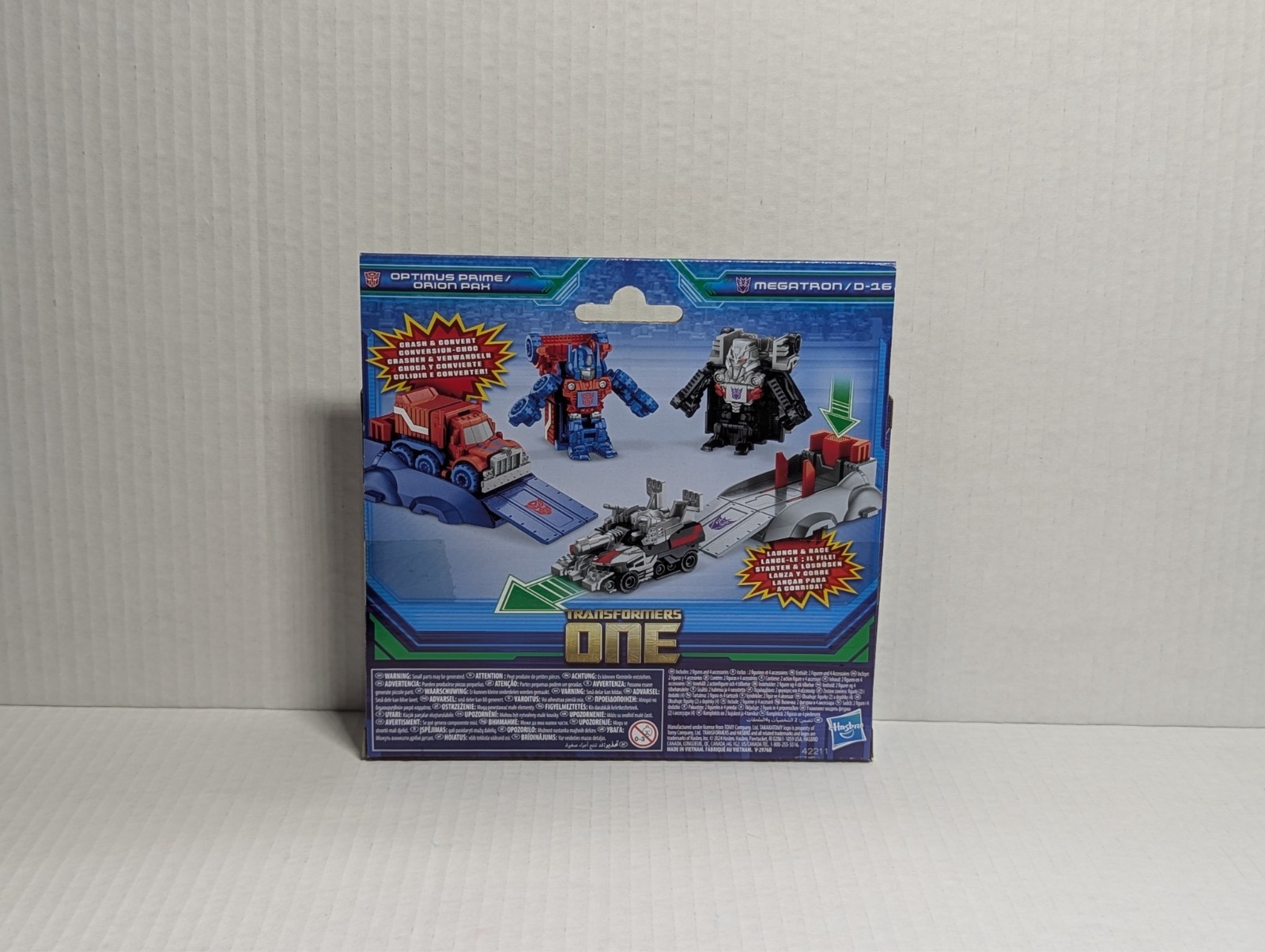 Transformers ONE Launch And Race Optimus Prime Megatron Botshot NEW***