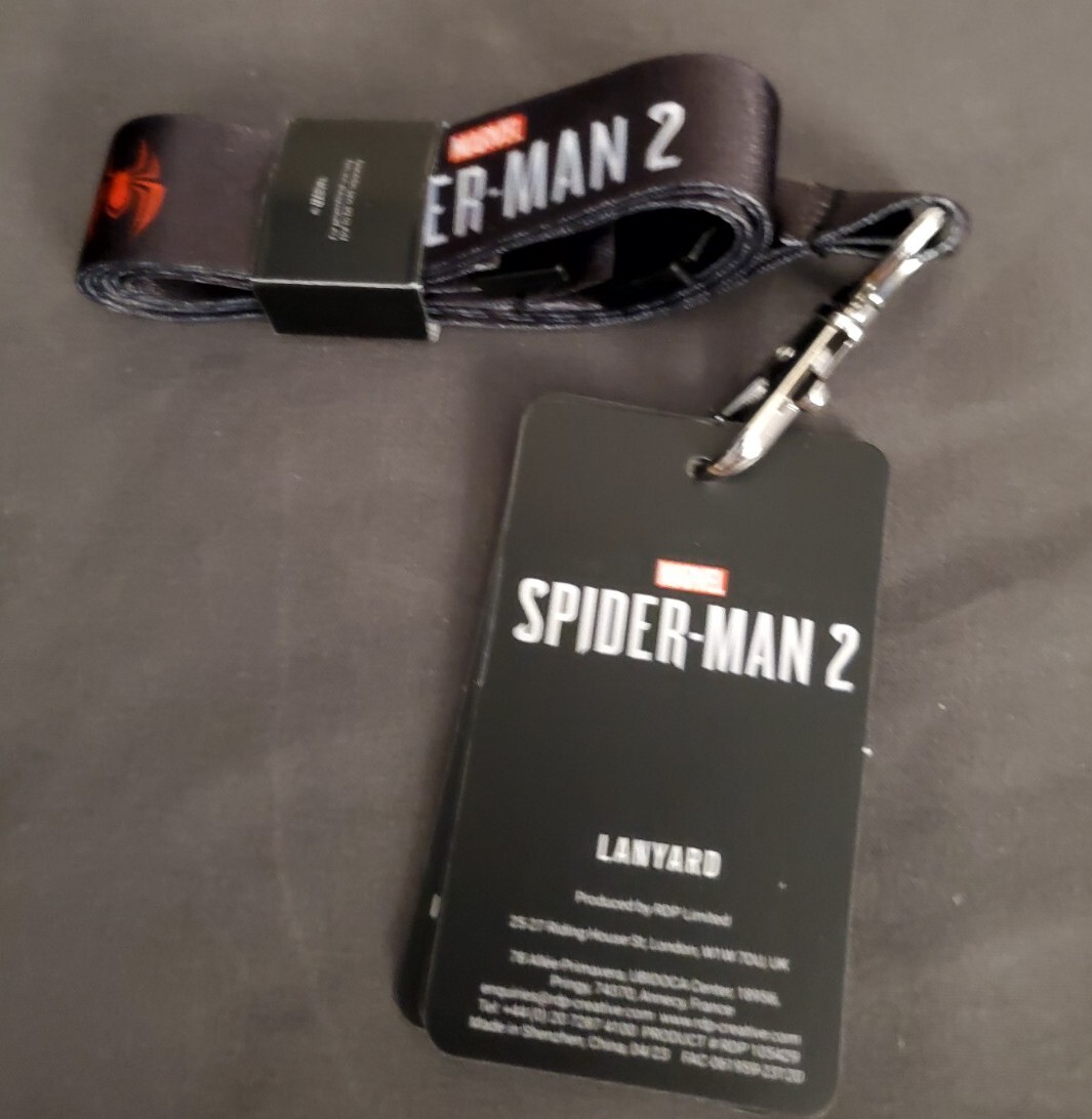 Spider-Man Exclusive Marvel SDCC 2023 Spider-Man 2 PS5 Video Game Promo Lanyard