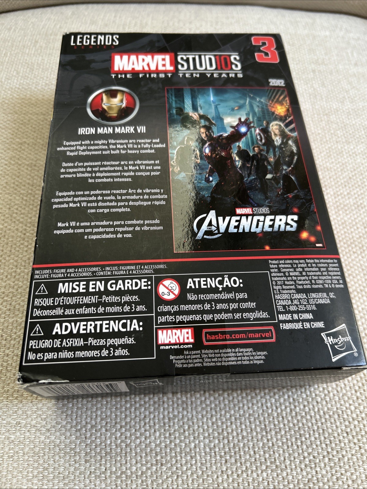 Marvel Legends MCU Studios First Ten Years Iron Man Mark 7 VII 6&Prime; Inch Brand NEW