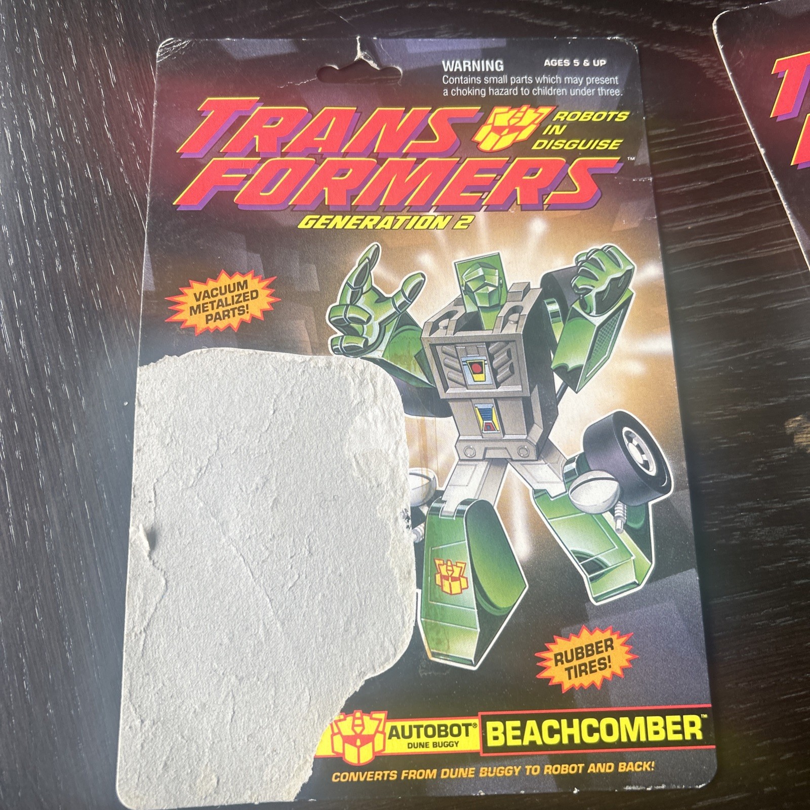 Transformers G2 Hubcap Beachcomber Seaspray LOT vintage cardback Minicar