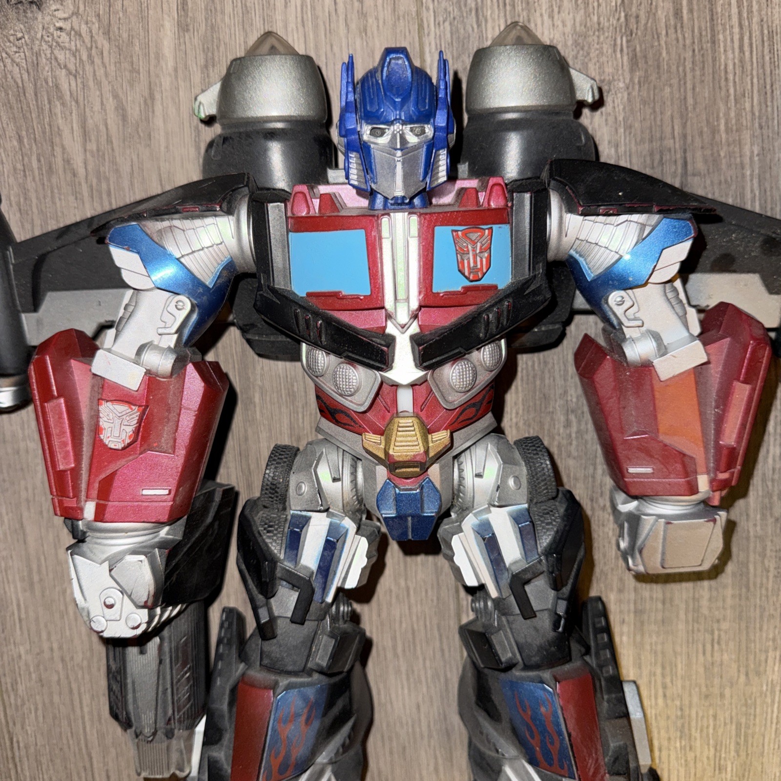 2008 Transformers Mega Power Bots OPTIMUS PRIME Hasbro 12&Prime; Lights Talks TESTED