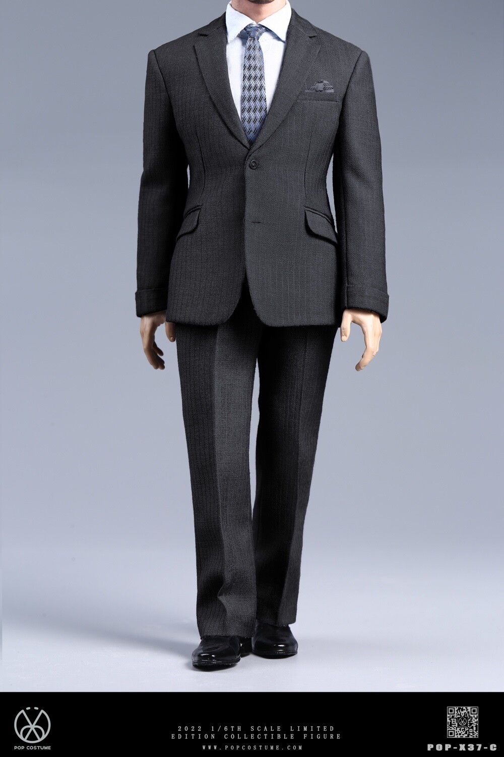 POP-X37-C: POP COSTUME 1/6 Men&rsquo;s suit (stand sold separately) – Dark Grey