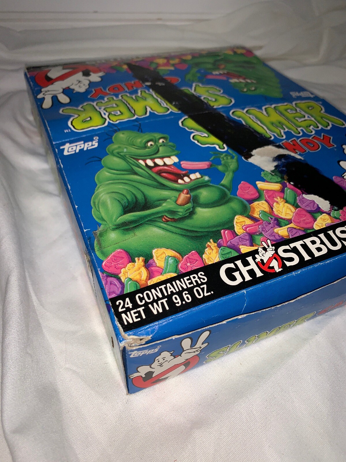TOPPS GHOSTBUSTERS SLIMER 1989 HEAD BUST CANDY BOX CONTAINERS DISPENSER 20 PIECE