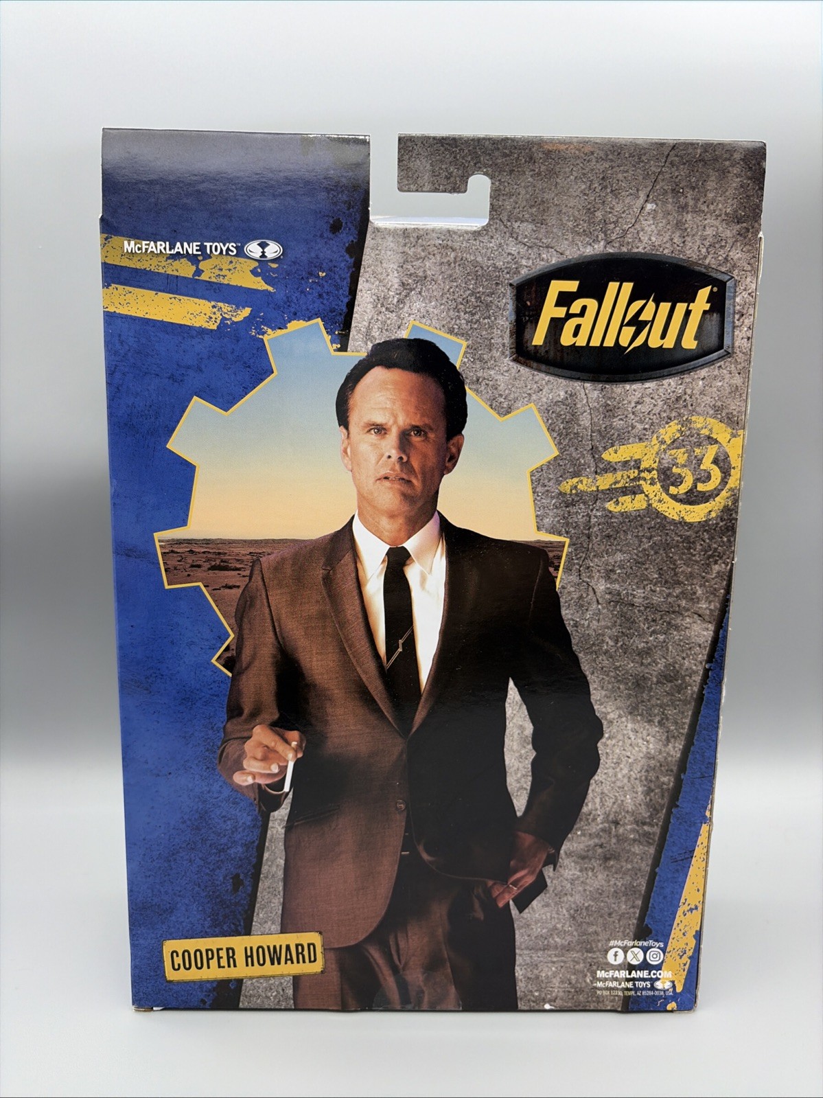 McFarlane Fallout Series Cooper Howard 7&Prime; Action Figure Platinum Red Platinum
