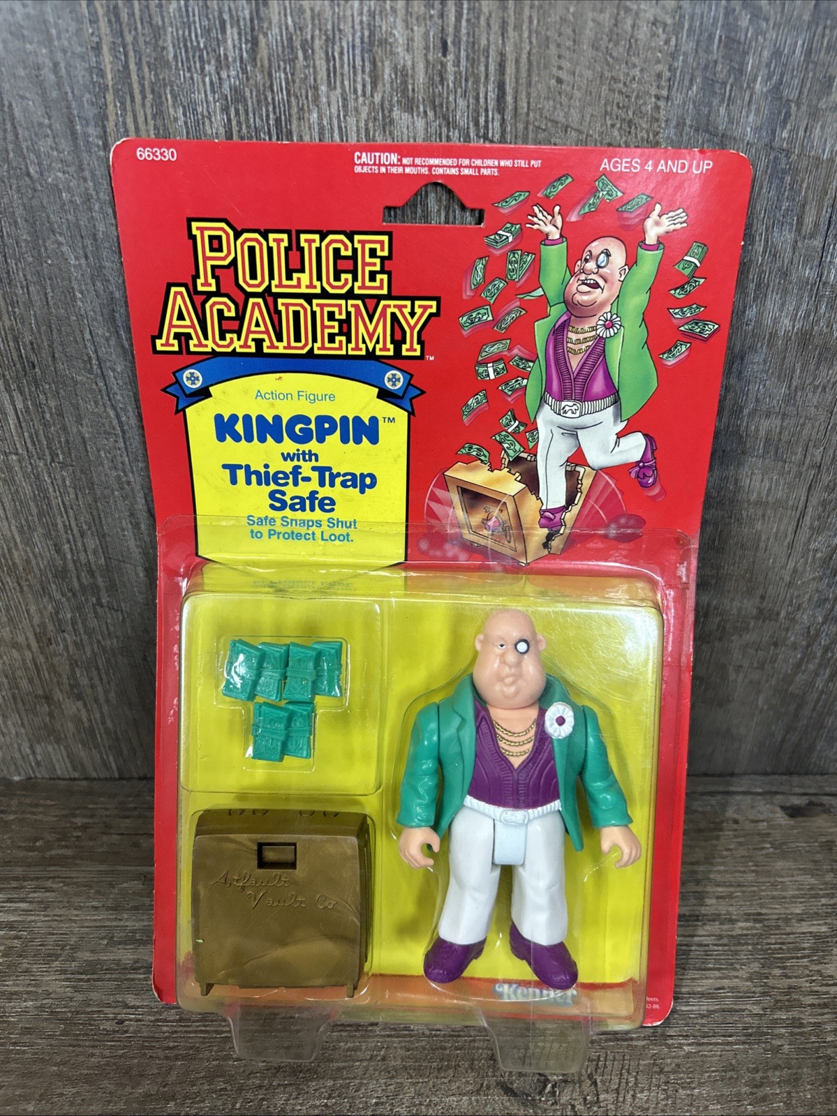 Police Academy Kingpin with Thief-Trap Safe action figure by Kenner
