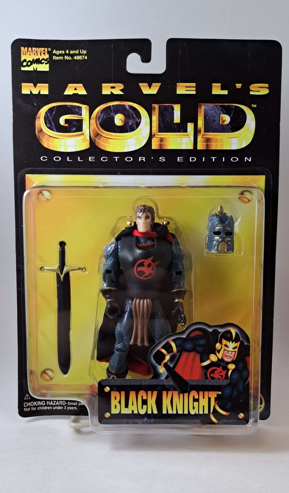 Marvel&rsquo;s Gold Black Knight Action Figure ToyBiz Toy Biz Avengers MOC NRFB SEALED