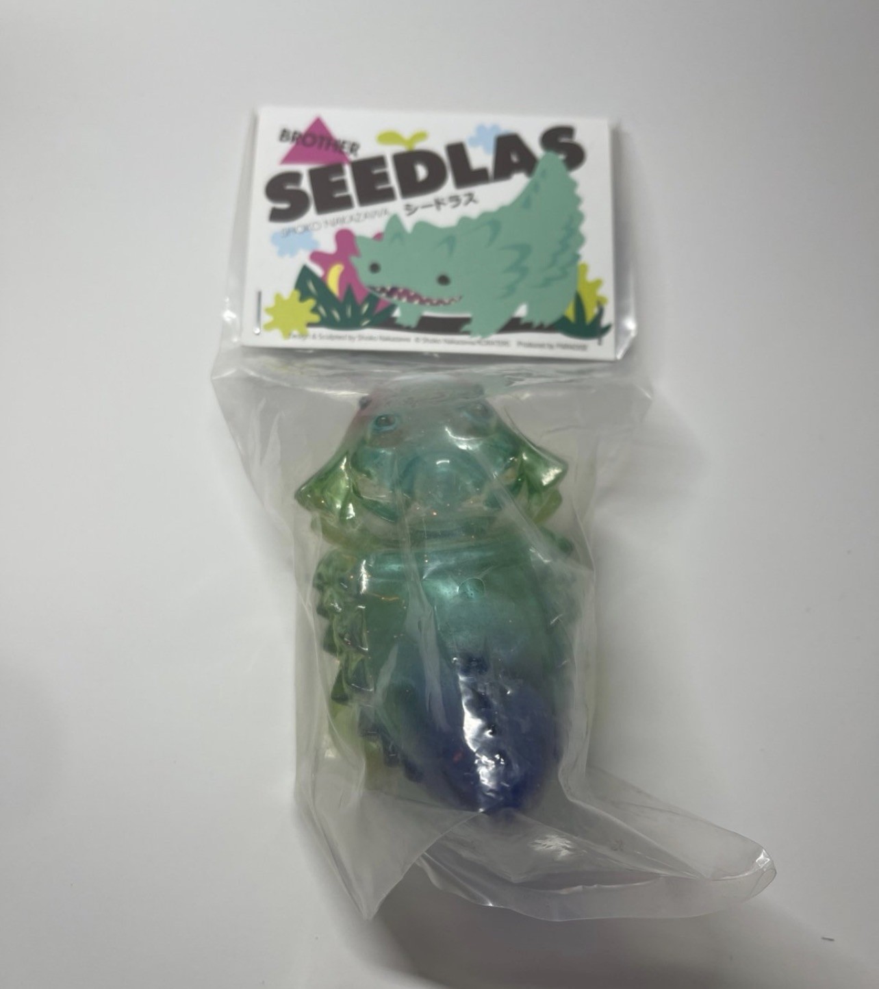 RARE Shoko Nakazawa Seedlas Brother Clear Blue & Green Sofubi