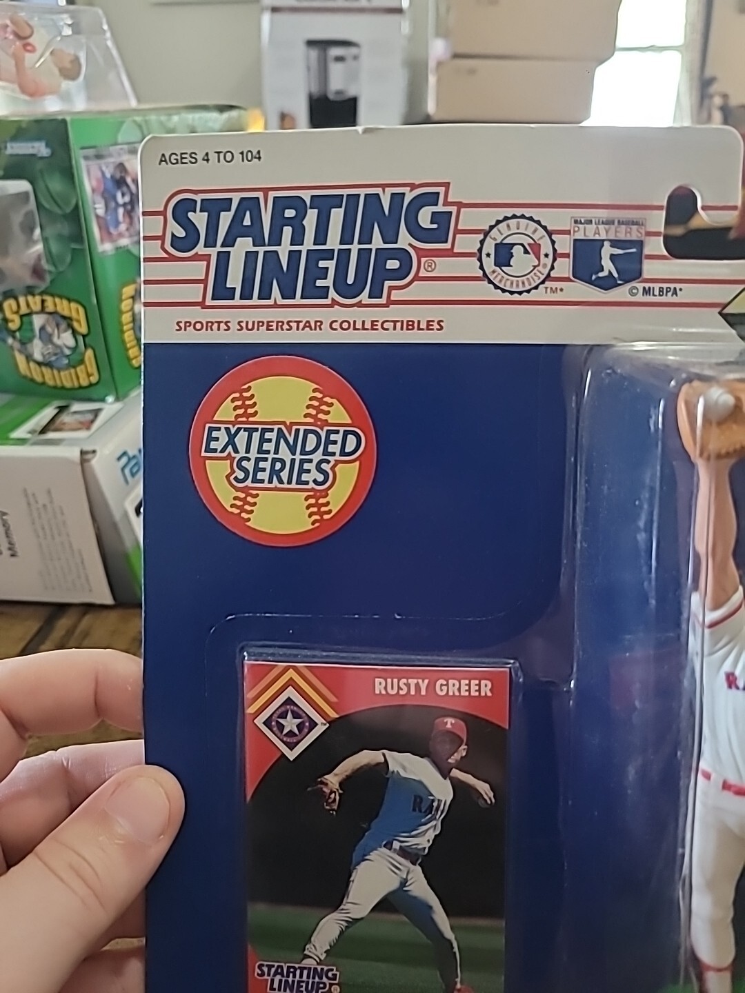 New Sealed 1995 Starting Lineup Rusty Greer Texas Rangers Extended Series