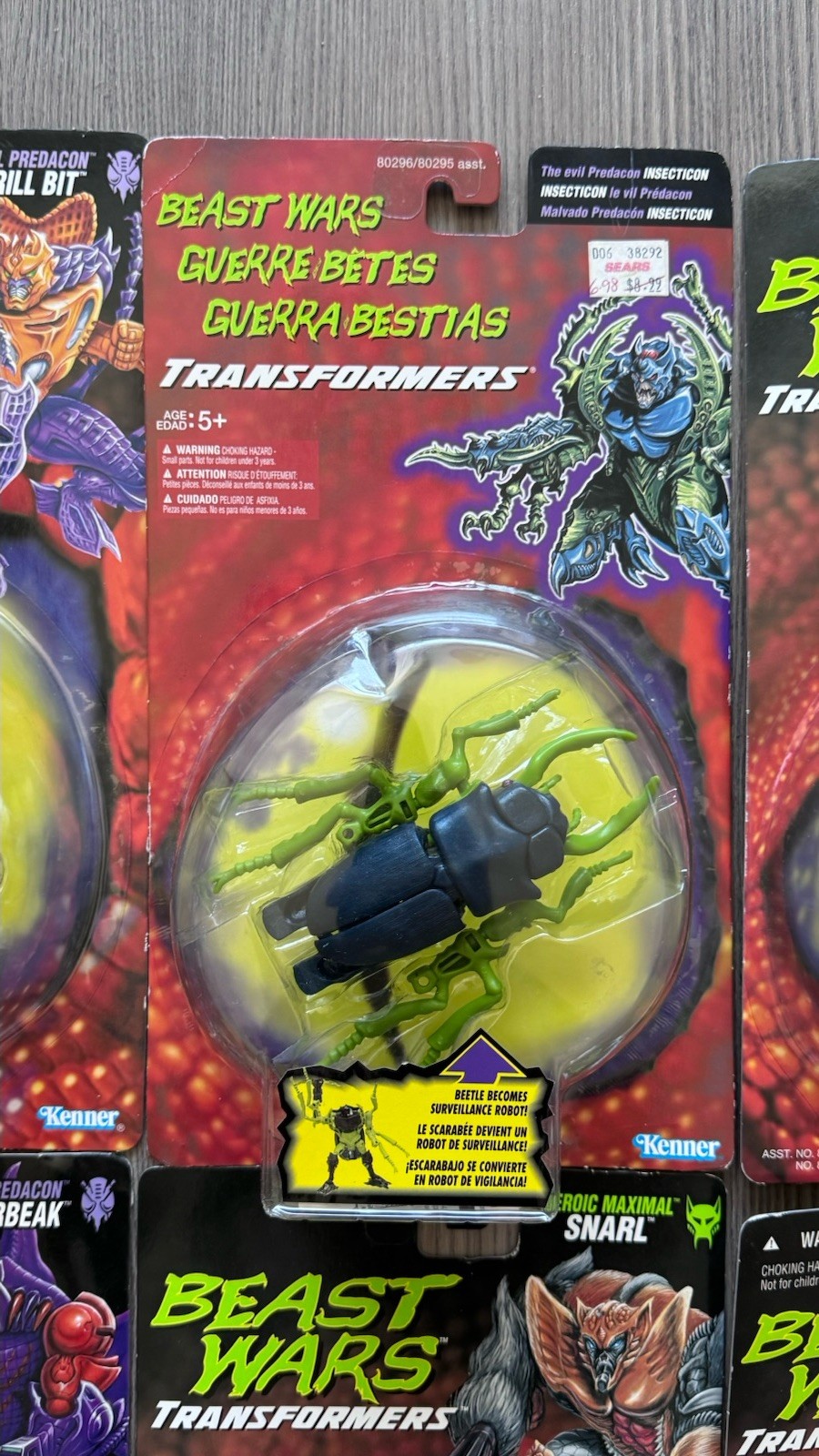 Kenner Transformers Beast Wars Action Figure Collection Boxed Lazorbeak Snarl