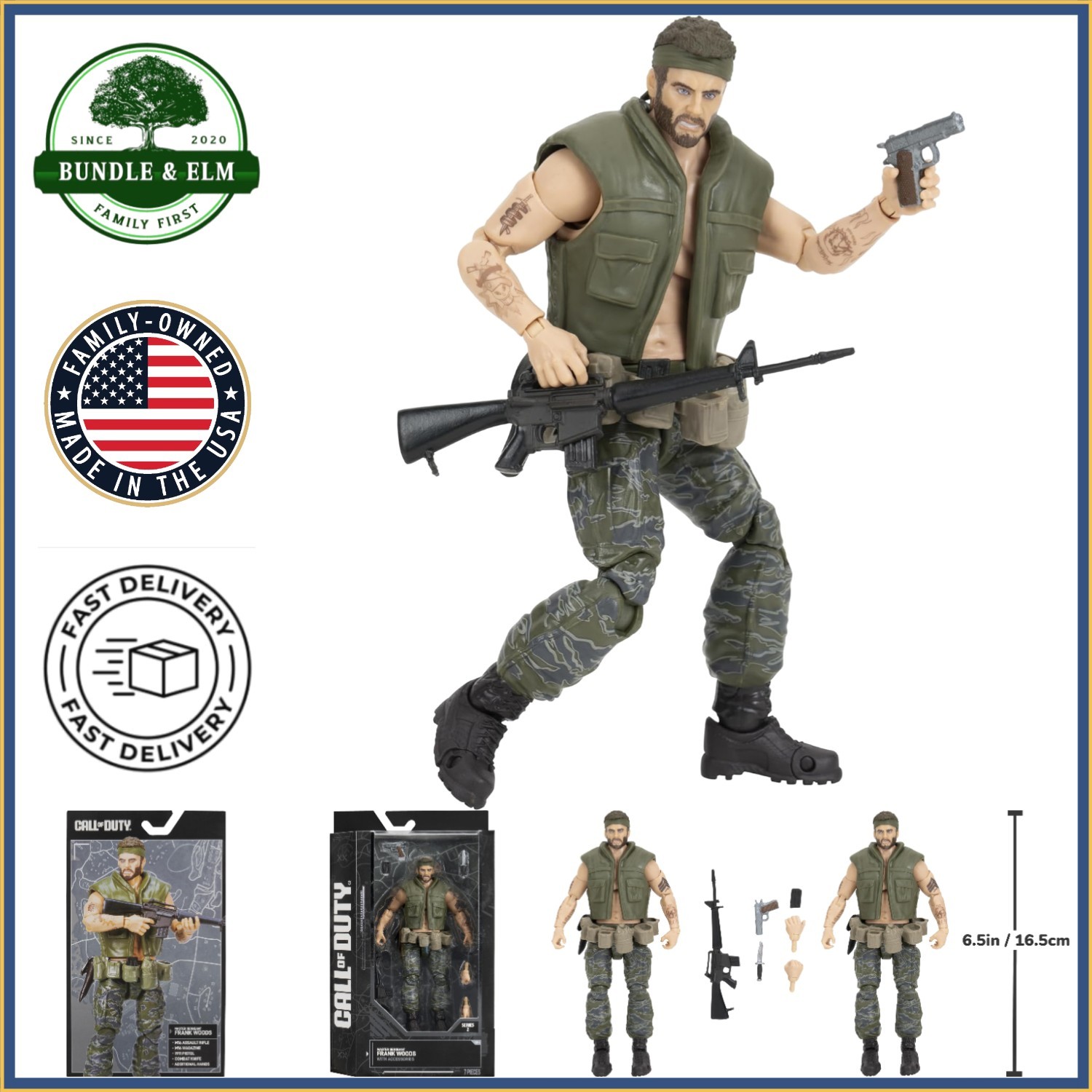 Hardened Edition Figure with 32 Points of Articulation and Accessories Included