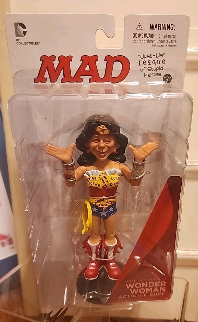JUST US LEAGUE of STUPID HEROES Figure – WONDER WOMAN (Alfred E. Newman MAD Mag)