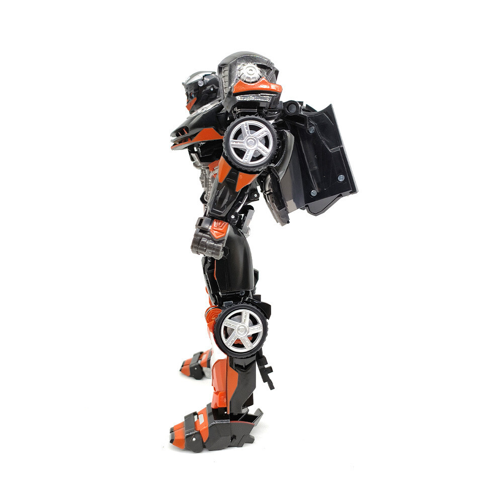 Thunder TH-01 Black Car Model Deformable Robot Action Figure Transform Toys Gift