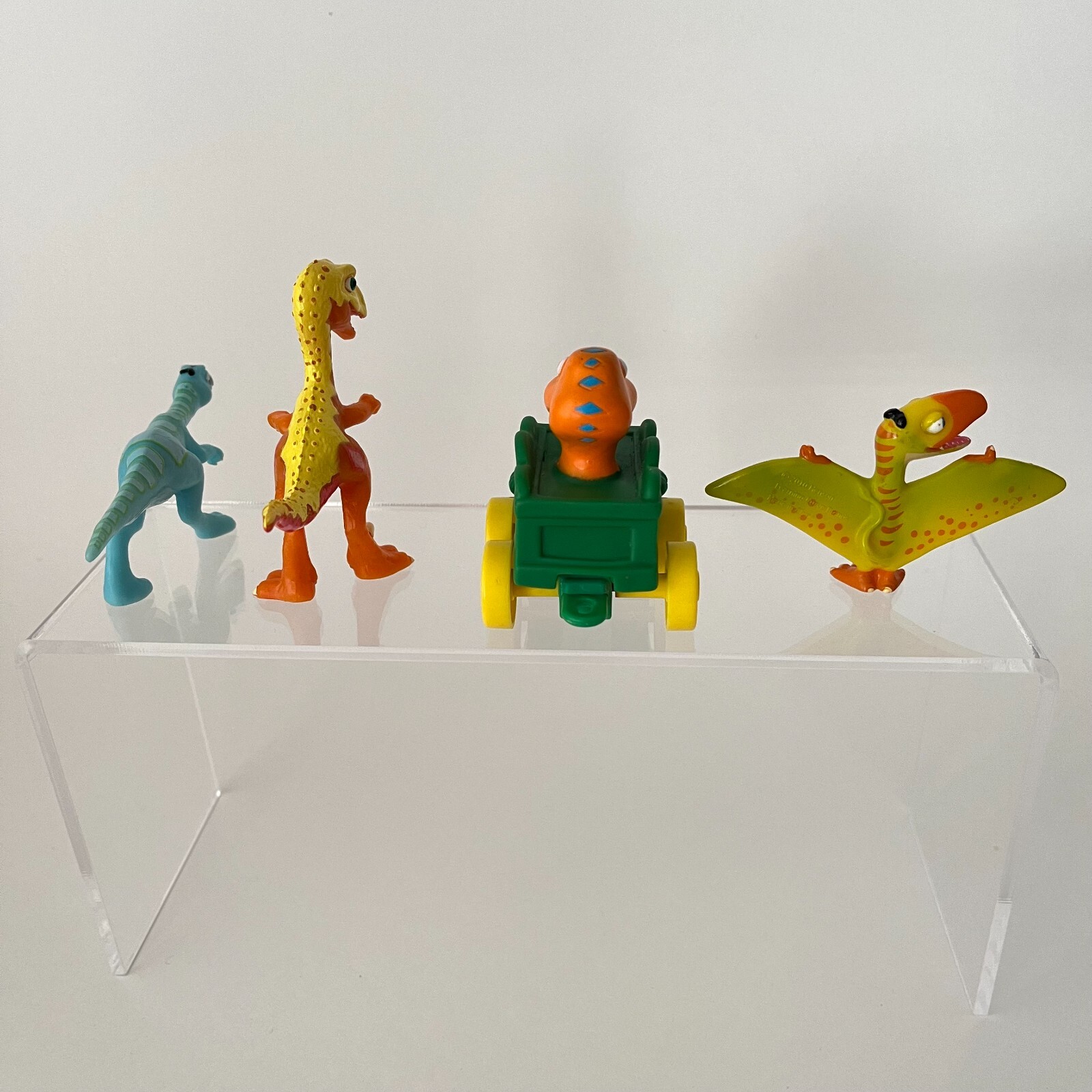 Dinosaur Train Buddy, Derek, Ollie, Petey 4 Toy Lot PBS Learning Curve Jazwares
