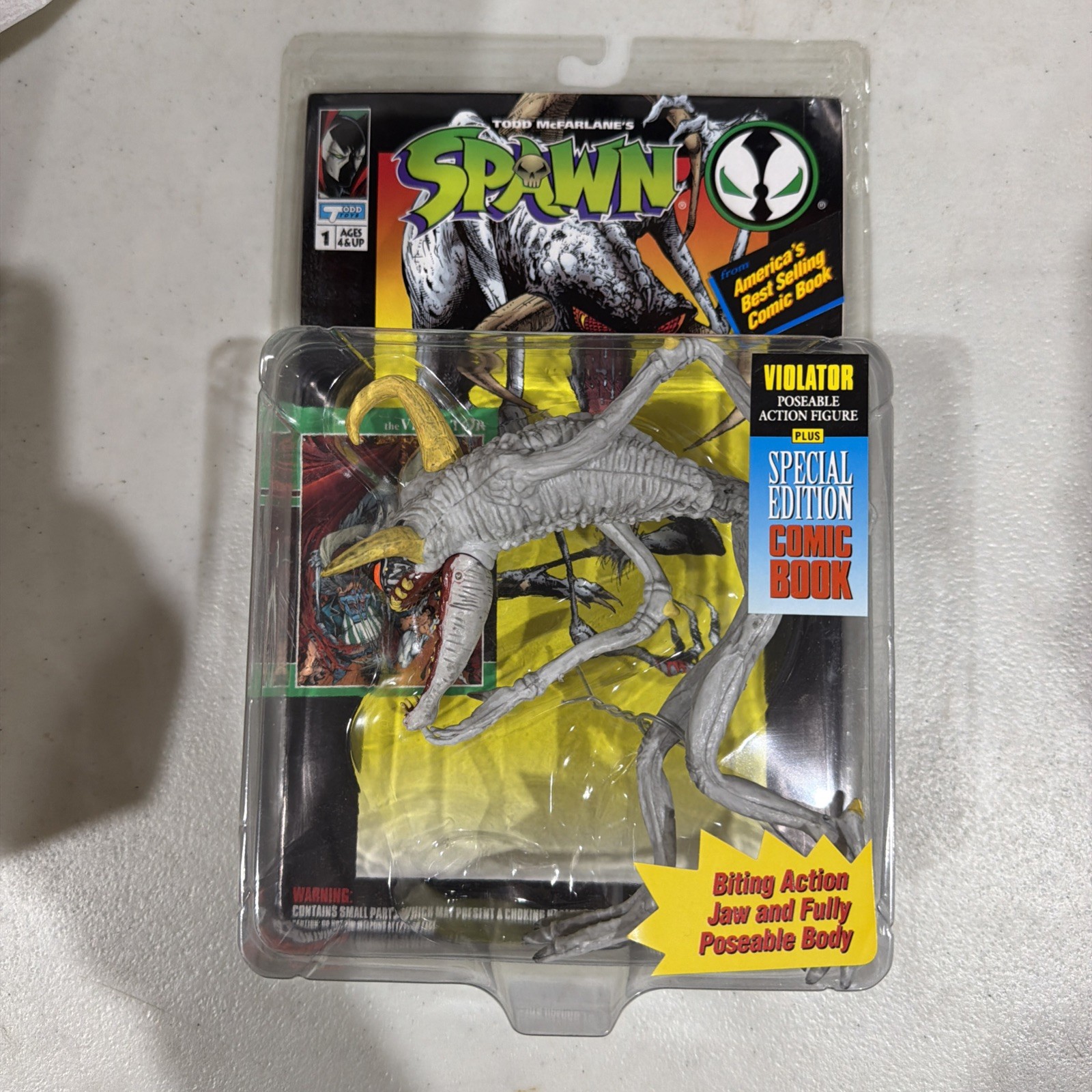 1994 Todd Toys VIOLATOR Series 1 Poseable Action Figure + Special Edition Comic