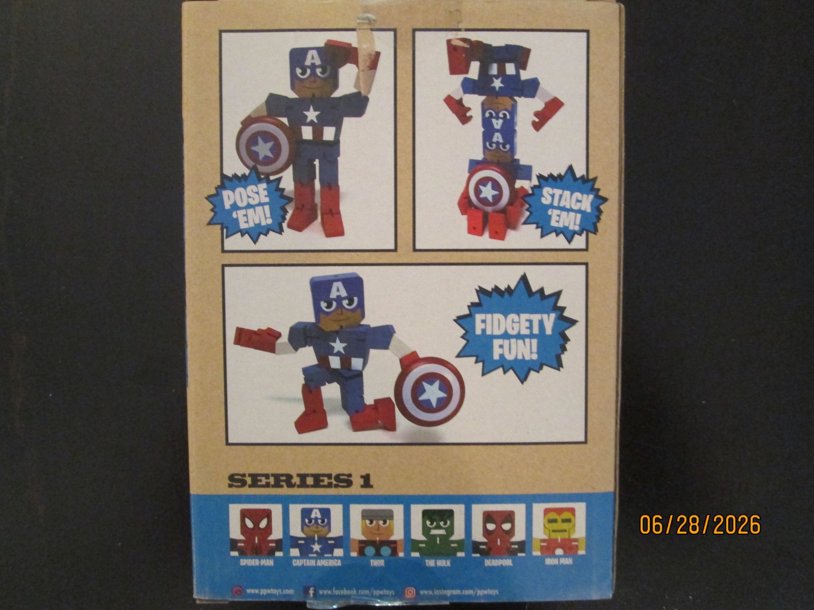 Wood Warriors Series 1 Marvel Captain America NEW